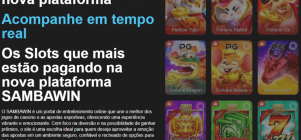 Sambawin: A Revolução Completa nos Cassinos Online com Variedade de Jogos, Segurança Avançada e Promoções Exclusivas